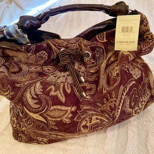 NEW CHOCOLATE of New York Tapestry Bag Satchel